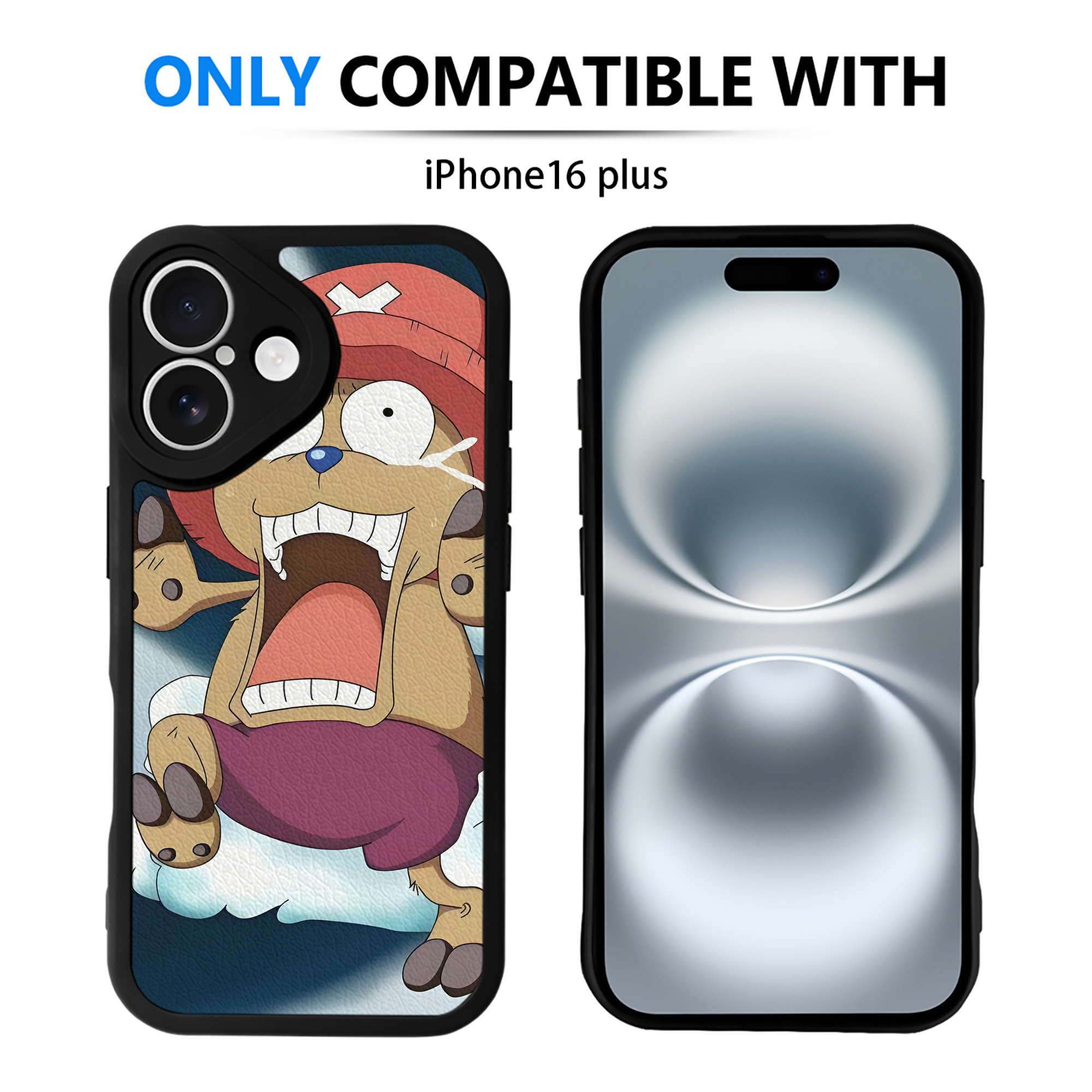 （画像用） ワンピース ONE PIECE 【iPhone 16シリーズ対応】シリコンスマホケース（レザー調） 材質：シリコン